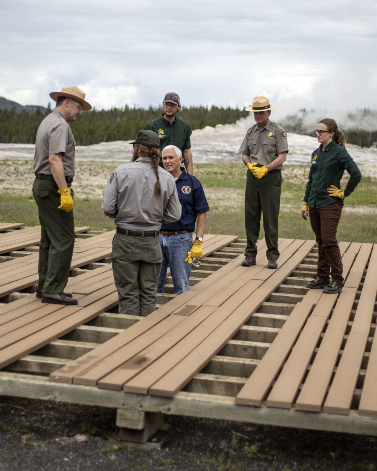 Vice President Mike Pence visits Yellowstone
